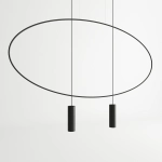 Lampa wisząca HOLAR 2 czarna TH.017CZ SOLLUX LIGHTING