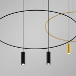 Lampa wisząca HOLAR 2 czarna TH.017CZ SOLLUX LIGHTING