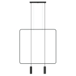 Lampa wisząca RANA 2 czarna TH.019CZ SOLLUX LIGHTING