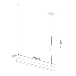 Lampa wisząca PINNE 90 szara 3000K TH.049 SOLLUX LIGHTING - zdjęcie 8