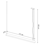 Lampa wisząca PINNE 117 szara 4000K TH.070 SOLLUX LIGHTING - zdjęcie 8