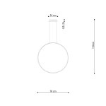 Lampa wisząca RIO 78 złota LED 4000K TH.140 SOLLUX LIGHTING - zdjęcie 9