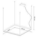 Żyrandol NELYA M czarny LED 3000K TH.148 SOLLUX LIGHTING - zdjęcie 6