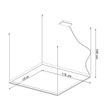Żyrandol NELYA L złoty LED 4000K TH.158 SOLLUX LIGHTING - zdjęcie 6