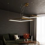 Żyrandol NELYA L złoty LED 4000K TH.158 SOLLUX LIGHTING - zdjęcie 11