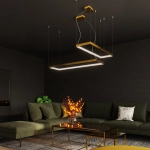 Żyrandol TUULA M złoty LED 3000K TH.161 SOLLUX LIGHTING - zdjęcie 9