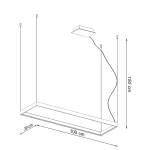 Żyrandol TUULA M czarny LED 4000K TH.163 SOLLUX LIGHTING - zdjęcie 8
