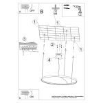 Żyrandol RIO 78 złoty LED 4000K TH.181 SOLLUX LIGHTING - zdjęcie 11