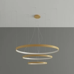 Żyrandol RIO 3 55/78/110 złoty LED 4000K TH.269 SOLLUX LIGHTING - zdjęcie 2