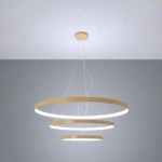 Żyrandol RIO 3 55/78/110 złoty LED 4000K TH.269 SOLLUX LIGHTING - zdjęcie 3