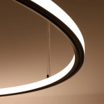 Żyrandol RISA 90 czarny LED 3000K TH.275 SOLLUX LIGHTING - zdjęcie 5