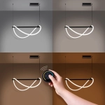 Lampa wisząca GALAKSE 84 czarna LED 2700-6500K TH.279 SOLLUX LIGHTING - zdjęcie 3