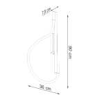 Kinkiet GALAKSE czarny LED 2700-6500K TH.281 SOLLUX LIGHTING - zdjęcie 9