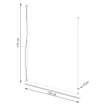 Lampa wisząca SOREN czarna LED 4000K TH.286 SOLLUX LIGHTING