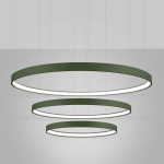Żyrandol RIO 3 55/78/110 zielona oliwka LED 4000K TH.382 THORO - zdjęcie 3