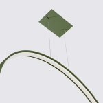Lampa wisząca RIO 55 zielona oliwka LED 4000K TH.386 THORO - zdjęcie 6