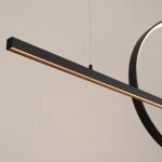 Lampa wisząca GLAD czarna LED 3000K TH.494 THORO - zdjęcie 5