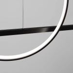 Lampa wisząca GLAD czarna LED 4000K TH.495 THORO - zdjęcie 4