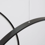 Lampa wisząca RIO 5 55/55/78/110/110 czarna LED 3000K TH.496 THORO - zdjęcie 6
