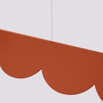 Lampa wisząca BISCUIT ochra czerwona LED 3000K TH.558 THORO - zdjęcie 6