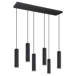 Lampa wisząca IVAR 6L czarna LED 3000K TH.581 THORO - zdjęcie produktu