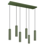 Lampa wisząca IVAR 6L zielona oliwka LED 4000K TH.629 THORO - zdjęcie produktu