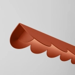 Lampa wisząca BISCUIT ochra czerwona LED 4000K TH.655 THORO - zdjęcie 4