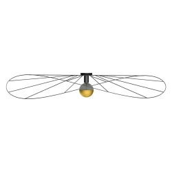 Kinkiet / Plafon ESKOLA 140 czarny TH.015CZ SOLLUX LIGHTING