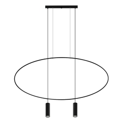 Lampa wisząca HOLAR 2 czarna TH.017CZ SOLLUX LIGHTING