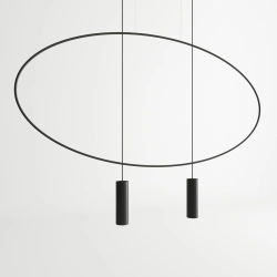 Lampa wisząca HOLAR 2 czarna TH.017CZ SOLLUX LIGHTING
