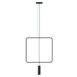 Lampa wisząca RANA 1 czarna TH.018CZ SOLLUX LIGHTING