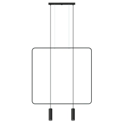 Lampa wisząca RANA 2 czarna TH.019CZ SOLLUX LIGHTING
