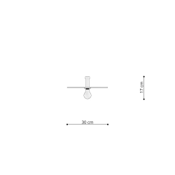 Kinkiet / Plafon SIRKEL 30 czarny TH.141 SOLLUX LIGHTING