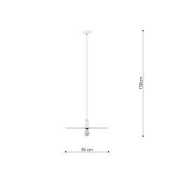 Lampa wisząca SIRKEL 45 czarny TH.145 SOLLUX LIGHTING - zdjęcie 2