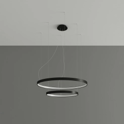 Żyrandol RIO 2 55/78 czarny LED 4000K TH.212 SOLLUX LIGHTING - zdjęcie 2