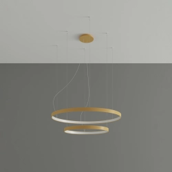 Żyrandol RIO 2 55/78 złoty LED 4000K TH.268 SOLLUX LIGHTING - zdjęcie 2
