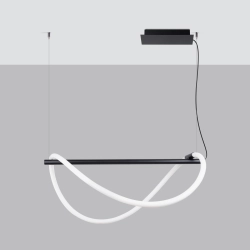 Lampa wisząca GALAKSE 84 czarna LED 2700-6500K TH.279 SOLLUX LIGHTING - zdjęcie 2