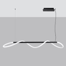 Lampa wisząca GALAKSE 148 czarna LED 2700-6500K TH.280 SOLLUX LIGHTING - zdjęcie 2