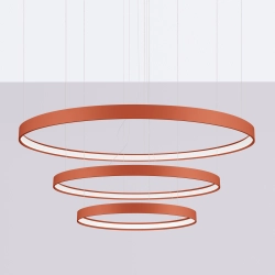 Żyrandol RIO 3 55/78/110 ochra czerwona LED 4000K TH.404 THORO - zdjęcie 2