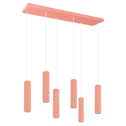 Lampa wisząca IVAR 6L brzoskwiniowa LED 4000K TH.653 THORO - zdjęcie produktu