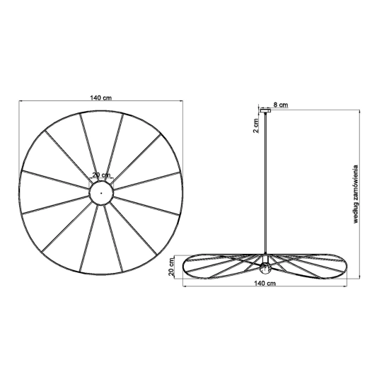 Lampa wisząca ESKOLA 140 czarna TH.012CZ SOLLUX LIGHTING