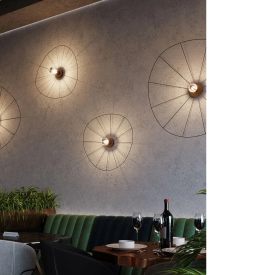 Kinkiet / Plafon ESKOLA 70 czarny TH.013CZ SOLLUX LIGHTING