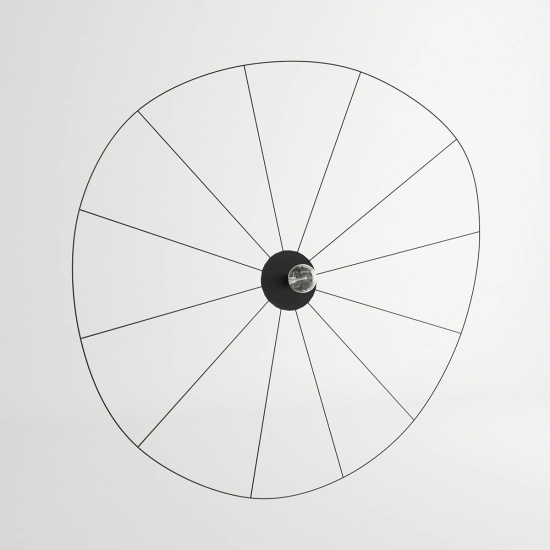 Kinkiet / Plafon ESKOLA 70 czarny TH.013CZ SOLLUX LIGHTING