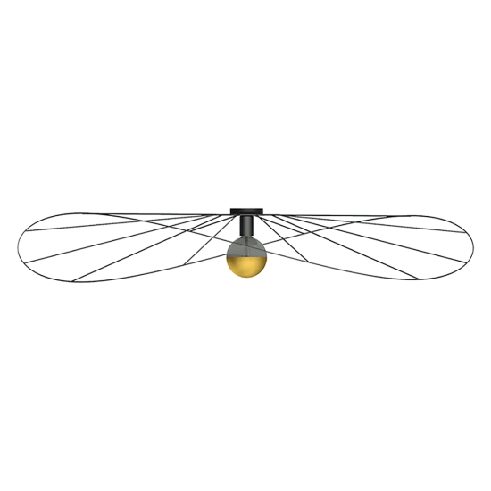 Kinkiet / Plafon ESKOLA 140 czarny TH.015CZ SOLLUX LIGHTING