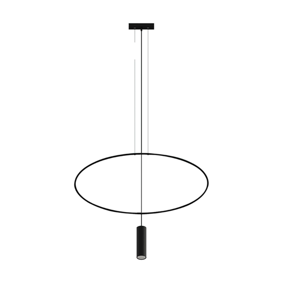 Lampa wisząca HOLAR 1 czarna TH.016CZ SOLLUX LIGHTING