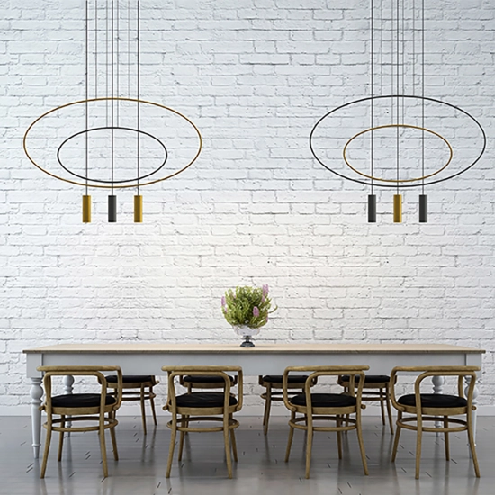 Lampa wisząca HOLAR 1 czarna TH.016CZ SOLLUX LIGHTING
