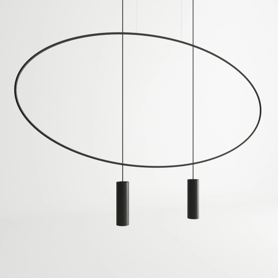 Lampa wisząca HOLAR 2 czarna TH.017CZ SOLLUX LIGHTING