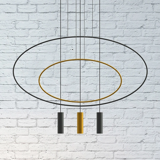 Lampa wisząca HOLAR 2 czarna TH.017CZ SOLLUX LIGHTING