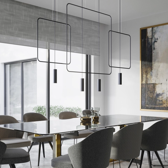 Lampa wisząca RANA 1 czarna TH.018CZ SOLLUX LIGHTING