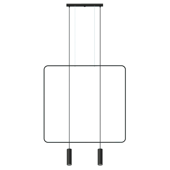 Lampa wisząca RANA 2 czarna TH.019CZ SOLLUX LIGHTING